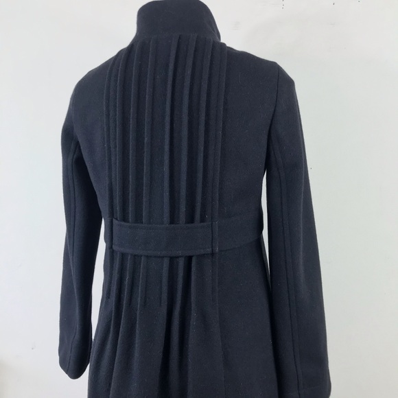 ❤️ Theory Loris W Manning Wool Coat Jacket Black S - Picture 9 of 16